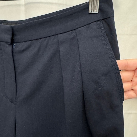 Babaton Cropped Wool Blend Pants Navy - Picture 3 of 8